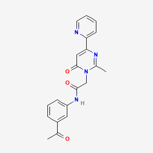N-(3-acetylphenyl)-2-(2-methyl-6-oxo-4-(pyridin-2-yl)pyrimidin-1(6H)-yl)acetamide