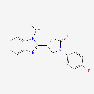 1-(4-fluorophenyl)-4-(1-isopropyl-1H-benzo[d]imidazol-2-yl)pyrrolidin-2-one