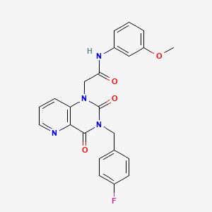 2-(3-(4-fluorobenzyl)-2,4-dioxo-3,4-dihydropyrido[3,2-d]pyrimidin-1(2H)-yl)-N-(3-methoxyphenyl)acetamide
