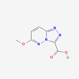 molecular formula C7H6N4O3 B2430032 6-Methoxy[1,2,4]triazolo[4,3-b]pyridazine-3-carboxylic acid CAS No. 1542126-29-3