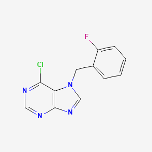 6-Chloro-7-(2-fluorobenzyl)-7H-purine