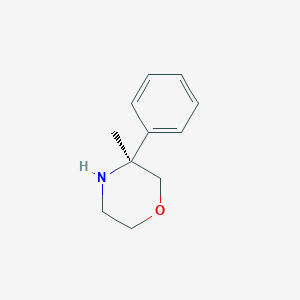 molecular formula C11H15NO B2430050 (3S)-3-Methyl-3-phenylmorpholine CAS No. 2253640-27-4