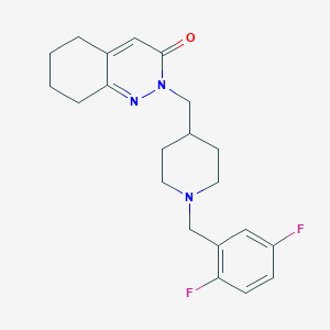 2-({1-[(2,5-Difluorophenyl)methyl]piperidin-4-yl}methyl)-2,3,5,6,7,8-hexahydrocinnolin-3-one
