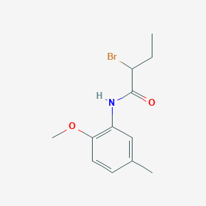 2-bromo-N-(2-methoxy-5-methylphenyl)butanamide