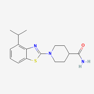 1-(4-Propan-2-yl-1,3-benzothiazol-2-yl)piperidine-4-carboxamide