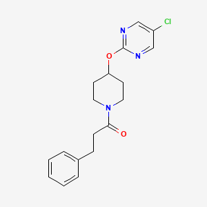 1-[4-(5-Chloropyrimidin-2-yl)oxypiperidin-1-yl]-3-phenylpropan-1-one