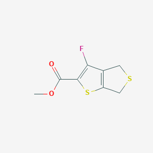 molecular formula C8H7FO2S2 B2430087 Methyl 3-fluoro-4,6-dihydrothieno[3,4-b]thiophene-2-carboxylate CAS No. 1422007-52-0