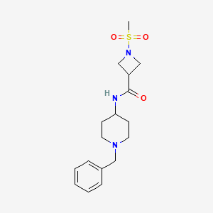 N-(1-benzylpiperidin-4-yl)-1-(methylsulfonyl)azetidine-3-carboxamide