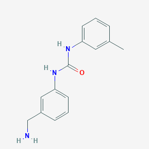 molecular formula C15H17N3O B2430091 1-[3-(氨甲基)苯基]-3-(3-甲基苯基)脲 CAS No. 926202-29-1