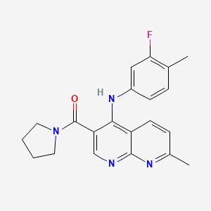 2-methoxy-N-[(5-morpholin-4-yl-1,3,4-oxadiazol-2-yl)(phenyl)methyl]benzamide