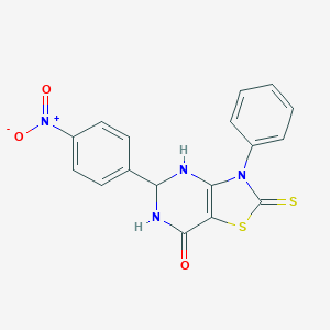 5-(4-nitrophenyl)-3-phenyl-2-thioxo-2,3,5,6-tetrahydro[1,3]thiazolo[4,5-d]pyrimidin-7(4H)-one