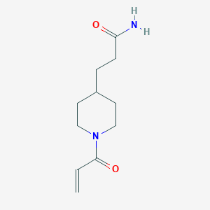 molecular formula C11H18N2O2 B2430116 3-(1-Prop-2-enoylpiperidin-4-yl)propanamide CAS No. 2194089-56-8