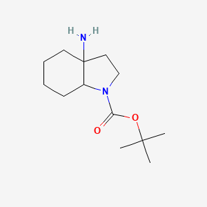 molecular formula C13H24N2O2 B2430121 tert-butyl 3a-aminooctahydro-1H-indole-1-carboxylate CAS No. 1251013-69-0