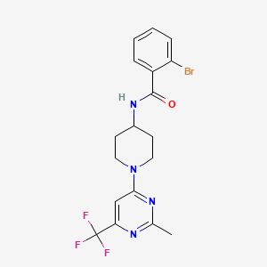 2-bromo-N-(1-(2-methyl-6-(trifluoromethyl)pyrimidin-4-yl)piperidin-4-yl)benzamide