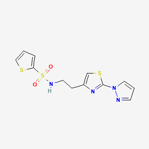 N-(2-(2-(1H-pyrazol-1-yl)thiazol-4-yl)ethyl)thiophene-2-sulfonamide