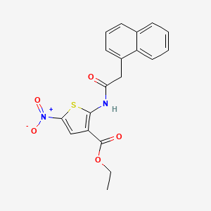 Ethyl 2-(2-(naphthalen-1-yl)acetamido)-5-nitrothiophene-3-carboxylate