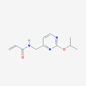 molecular formula C11H15N3O2 B2430148 N-[(2-Propan-2-yloxypyrimidin-4-yl)methyl]prop-2-enamide CAS No. 2361640-23-3