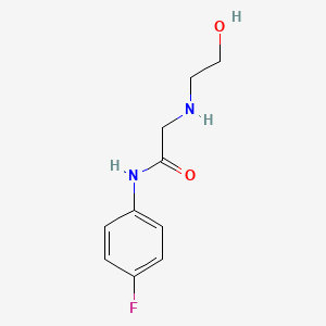 N-(4-fluorophenyl)-2-(2-hydroxyethylamino)acetamide