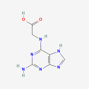 2-[(2-amino-9H-purin-6-yl)amino]acetic acid