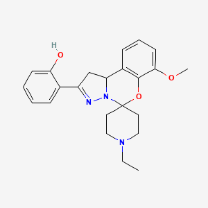 2-(1'-Ethyl-7-methoxy-1,10b-dihydrospiro[benzo[e]pyrazolo[1,5-c][1,3]oxazine-5,4'-piperidin]-2-yl)phenol