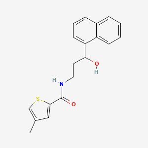 N-(3-hydroxy-3-(naphthalen-1-yl)propyl)-4-methylthiophene-2-carboxamide
