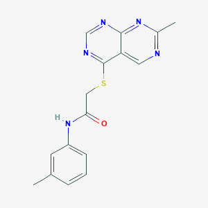 2-((7-methylpyrimido[4,5-d]pyrimidin-4-yl)thio)-N-(m-tolyl)acetamide