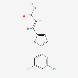 (2E)-3-[5-(3,5-dichlorophenyl)furan-2-yl]prop-2-enoic acid