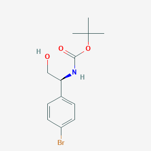 tert-butyl N-[(1S)-1-(4-bromophenyl)-2-hydroxyethyl]carbamate