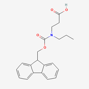 3-((((9H-Fluoren-9-yl)methoxy)carbonyl)(propyl)amino)propanoic acid