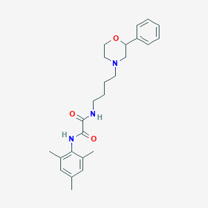 N1-mesityl-N2-(4-(2-phenylmorpholino)butyl)oxalamide