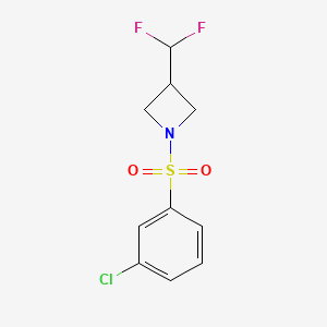 1-((3-Chlorophenyl)sulfonyl)-3-(difluoromethyl)azetidine
