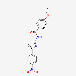 (E)-4-ethoxy-N-(4-(4-nitrophenyl)thiazol-2(3H)-ylidene)benzamide
