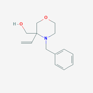 molecular formula C14H19NO2 B2430270 (4-Benzyl-3-ethenylmorpholin-3-yl)methanol CAS No. 2378507-09-4