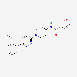 molecular formula C21H22N4O3 B2430280 N-(1-(6-(2-methoxyphenyl)pyridazin-3-yl)piperidin-4-yl)furan-3-carboxamide CAS No. 2176338-44-4