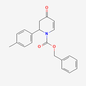 molecular formula C20H19NO3 B2430285 Benzyl 2-(4-methylphenyl)-4-oxo-2,3-dihydropyridine-1-carboxylate CAS No. 1260742-80-0
