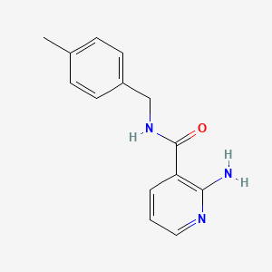 molecular formula C14H15N3O B2430292 2-amino-N-(4-methylbenzyl)pyridine-3-carboxamide CAS No. 1185090-18-9