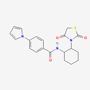 N-(2-(2,4-dioxothiazolidin-3-yl)cyclohexyl)-4-(1H-pyrrol-1-yl)benzamide