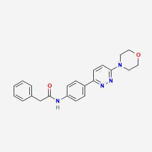 molecular formula C22H22N4O2 B2430298 N-(4-(6-morpholinopyridazin-3-yl)phenyl)-2-phenylacetamide CAS No. 941945-81-9
