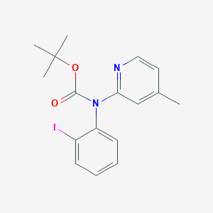 molecular formula C17H19IN2O2 B2430306 Tert-butyl N-(2-iodophenyl)-N-(4-methylpyridin-2-yl)carbamate CAS No. 1260885-57-1