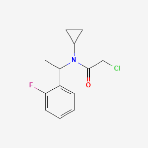 2-Chloro-N-cyclopropyl-N-[1-(2-fluorophenyl)ethyl]acetamide