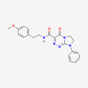 N-(4-methoxyphenethyl)-4-oxo-8-phenyl-4,6,7,8-tetrahydroimidazo[2,1-c][1,2,4]triazine-3-carboxamide