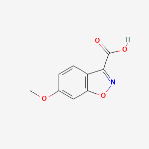 molecular formula C9H7NO4 B2430329 6-甲氧基苯并[d]异恶唑-3-羧酸 CAS No. 28691-48-7