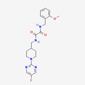 molecular formula C20H24FN5O3 B2430354 N1-((1-(5-氟嘧啶-2-基)哌啶-4-基)甲基)-N2-(2-甲氧基苄基)草酰胺 CAS No. 2034259-06-6