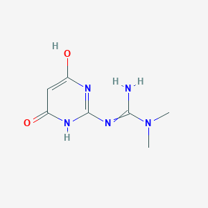 2-(4-hydroxy-6-oxo-1H-pyrimidin-2-yl)-1,1-dimethylguanidine