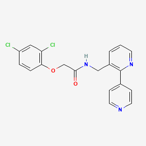 molecular formula C19H15Cl2N3O2 B2430399 N-([2,4'-bipyridin]-3-ylmethyl)-2-(2,4-dichlorophenoxy)acetamide CAS No. 2034320-98-2