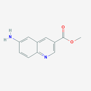 molecular formula C11H10N2O2 B2430400 6-氨基喹啉-3-羧酸甲酯 CAS No. 1170979-26-6