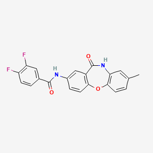 molecular formula C21H14F2N2O3 B2430418 3,4-difluoro-N-(8-methyl-11-oxo-10,11-dihydrodibenzo[b,f][1,4]oxazepin-2-yl)benzamide CAS No. 921891-70-5