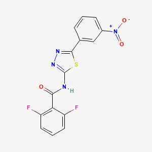 B2430437 2,6-difluoro-N-[5-(3-nitrophenyl)-1,3,4-thiadiazol-2-yl]benzamide CAS No. 330190-97-1