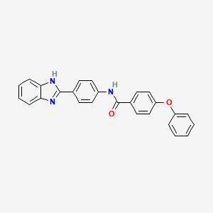 molecular formula C26H19N3O2 B2430444 N-(4-(1H-benzo[d]imidazol-2-yl)phenyl)-4-phenoxybenzamide CAS No. 397289-70-2