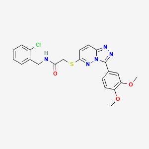 N-(2-chlorobenzyl)-2-((3-(3,4-dimethoxyphenyl)-[1,2,4]triazolo[4,3-b]pyridazin-6-yl)thio)acetamide